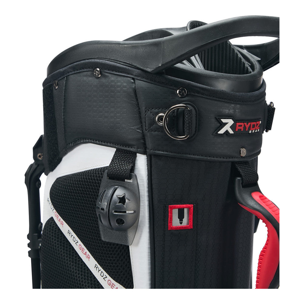Clipsb 14 Way Waterproof Stand Bag Black/White/Red