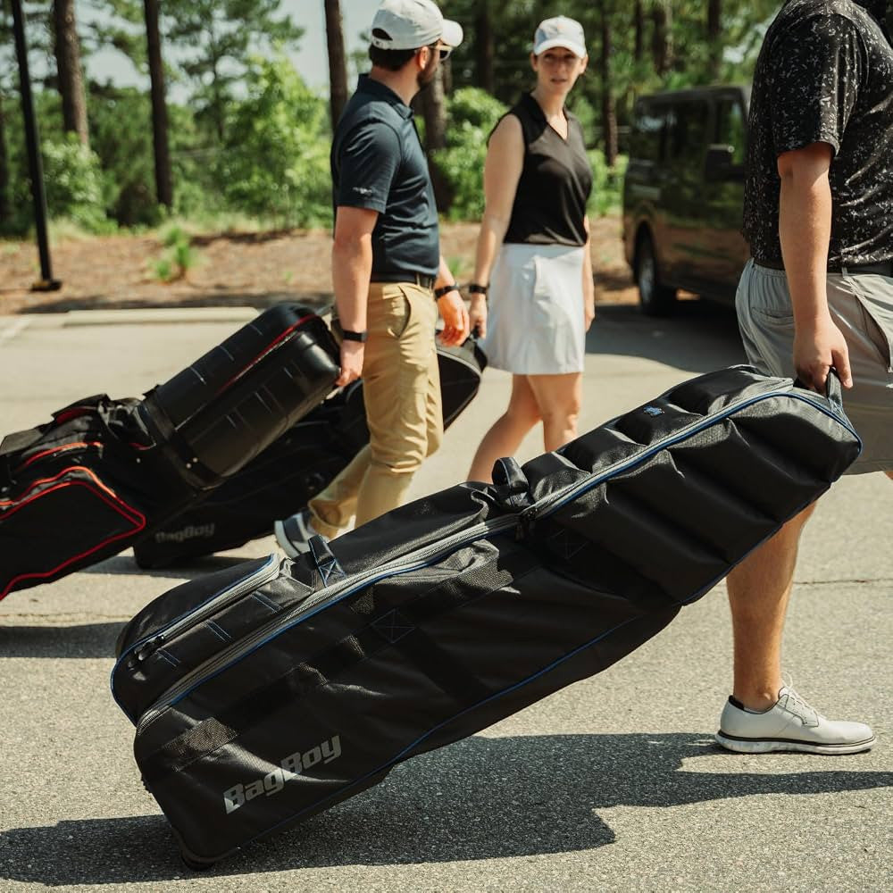 T800 Golf Bag Travel Cover Black/Royal Blue/Slate