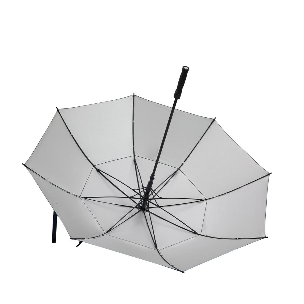 Golfschirm UV 50+ Silber/Anthrazit/Schwarz