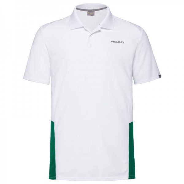 Club Tech Polo Shirt M weiss/grün