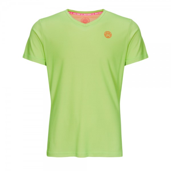 Evin Tech Round-Neck T-Shirt - neon grün / neon orange