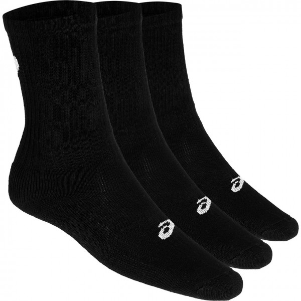 3er Pack Crew Socken schwarz