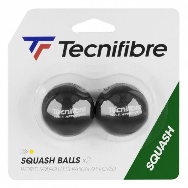 Tecnifibre Squashball Gelb 2er Pack
