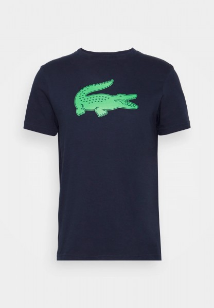 Herren LACOSTE SPORT Krokodil-T-Shirt dunkelblau