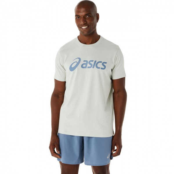 ASICS Big Logo T-Shirt stahlblau Herren