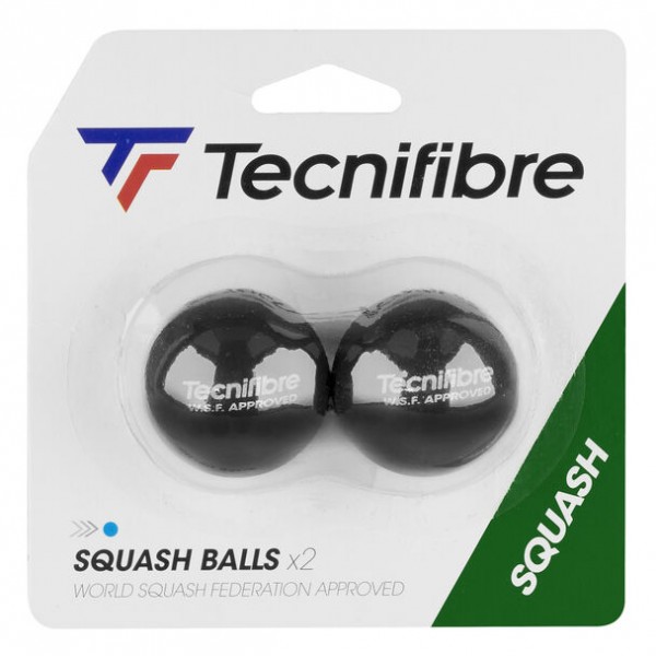 Tecnifibre Squashball Blau 2er Pack