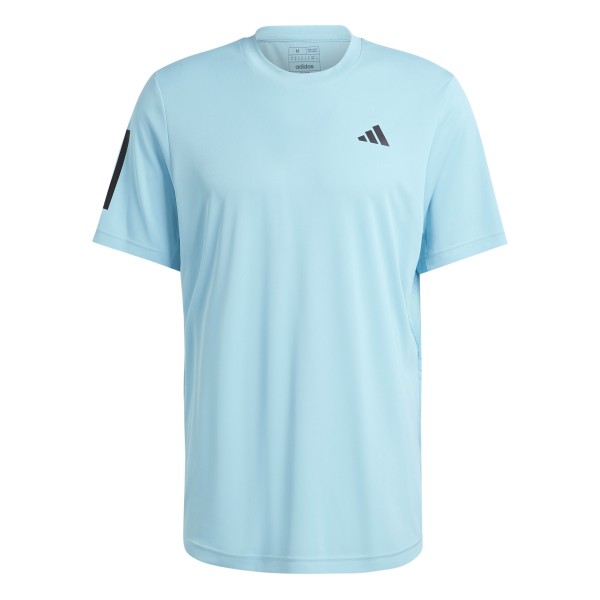 Club 3-Streifen Tennis T-Shirt aqua
